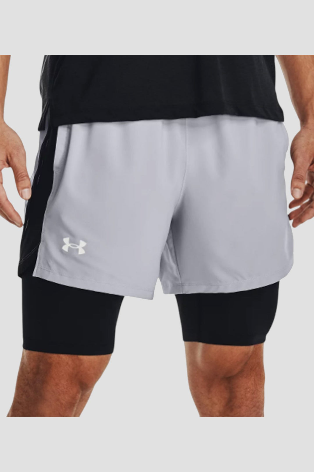Under Armour 5Inch Speed Launch 2in1 Shorts - Grey