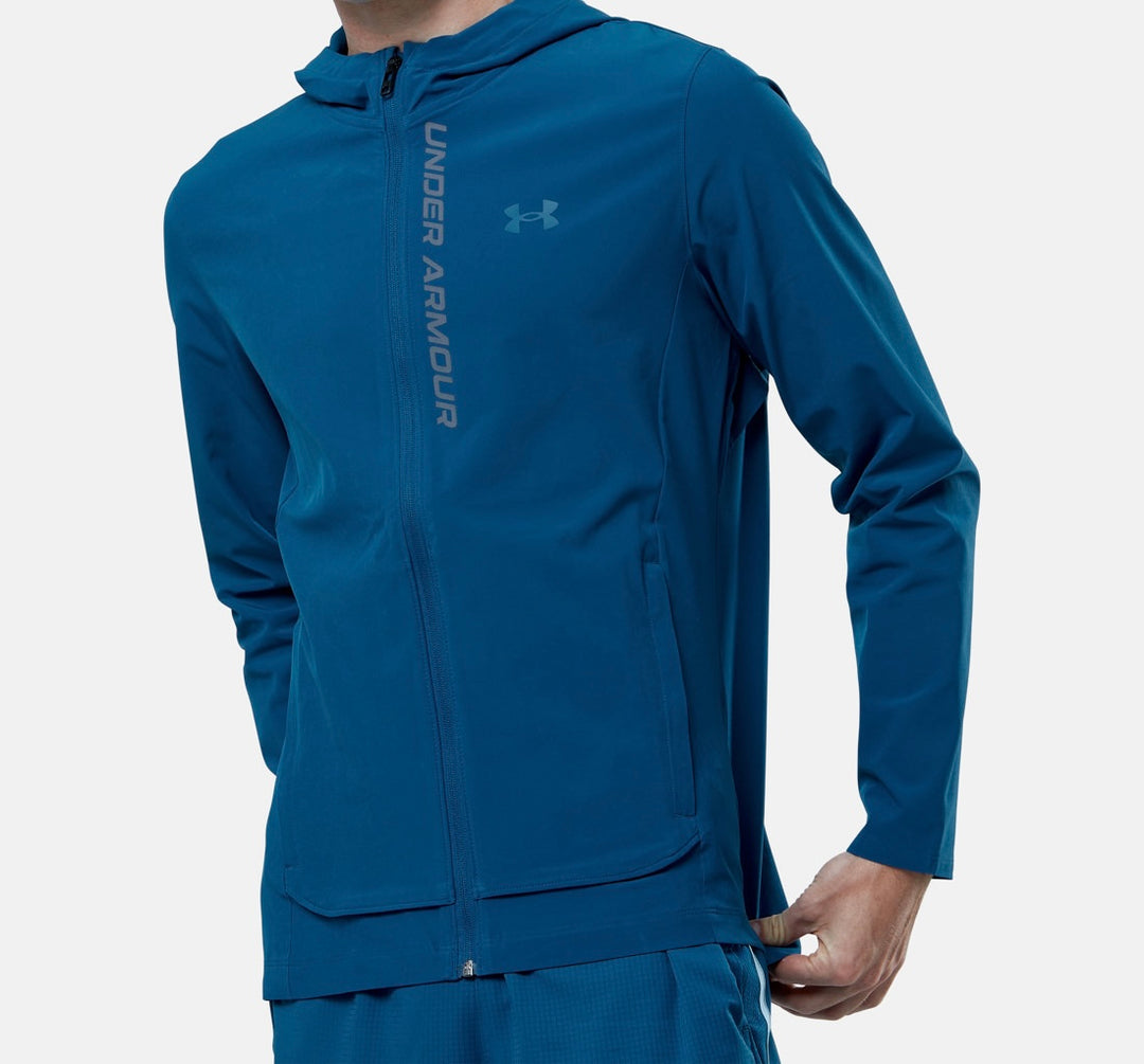 Under Armour Outrun the Storm Jacket - Deep Sea Blue/Black