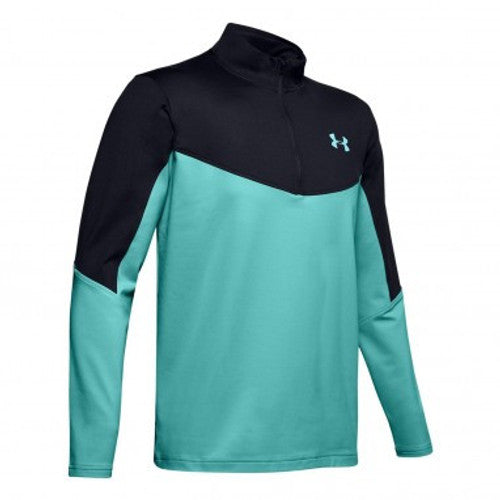 Under Armour Cold Gear Storm Golf Half Zip - Black / Turquoise