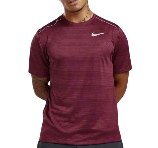 Nike Miler 1.0 T-Shirt - Maroon