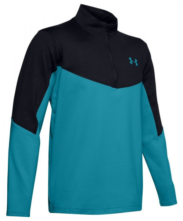 Under Armour Cold Gear Storm Golf Half Zip - Black/Blue