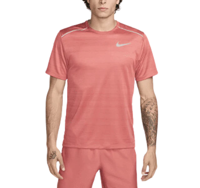 Nike Miler 1.0 T-Shirt - Adobe Red