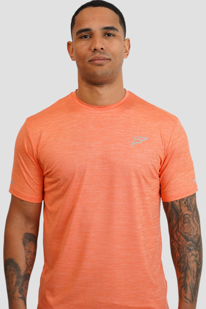 Frequency Time T-Shirt - Coral Orange