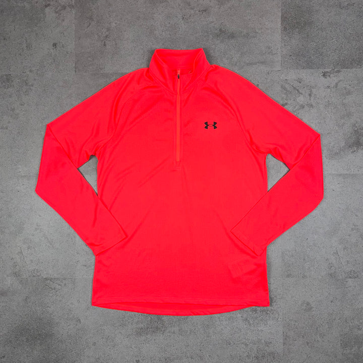 Under Armour Tech 2.0 Half Zip - Beta Crimson