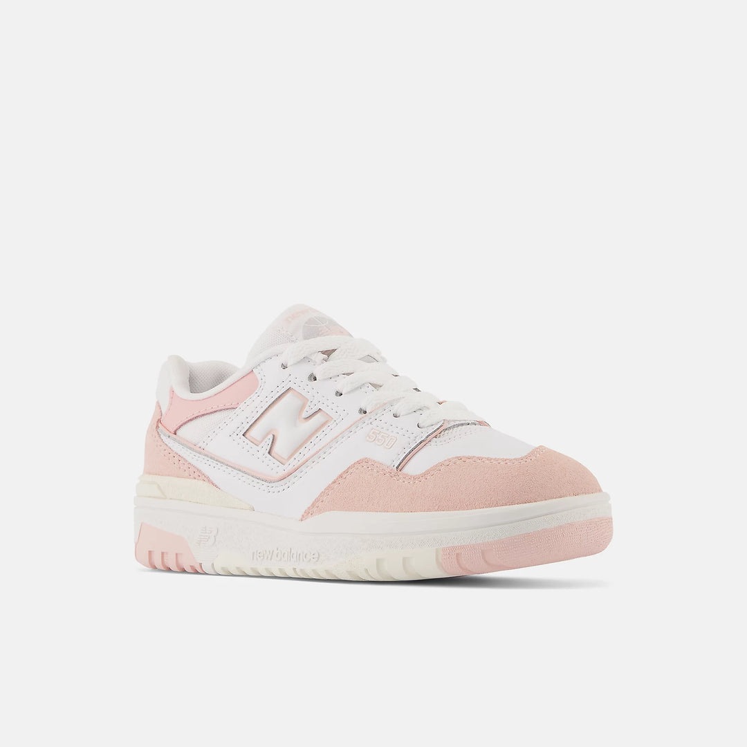 New Balance 550 Pink Haze Trainers (W) - White/Pink